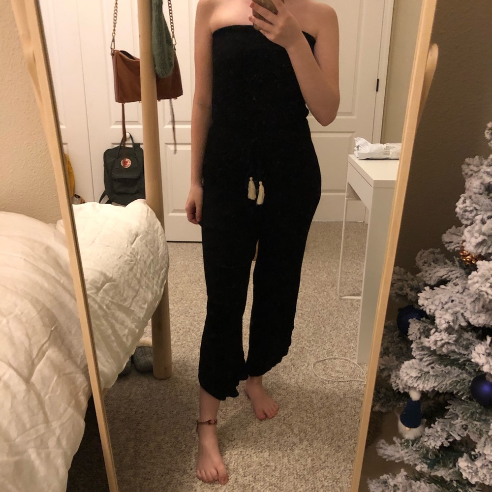 black jumpsuit